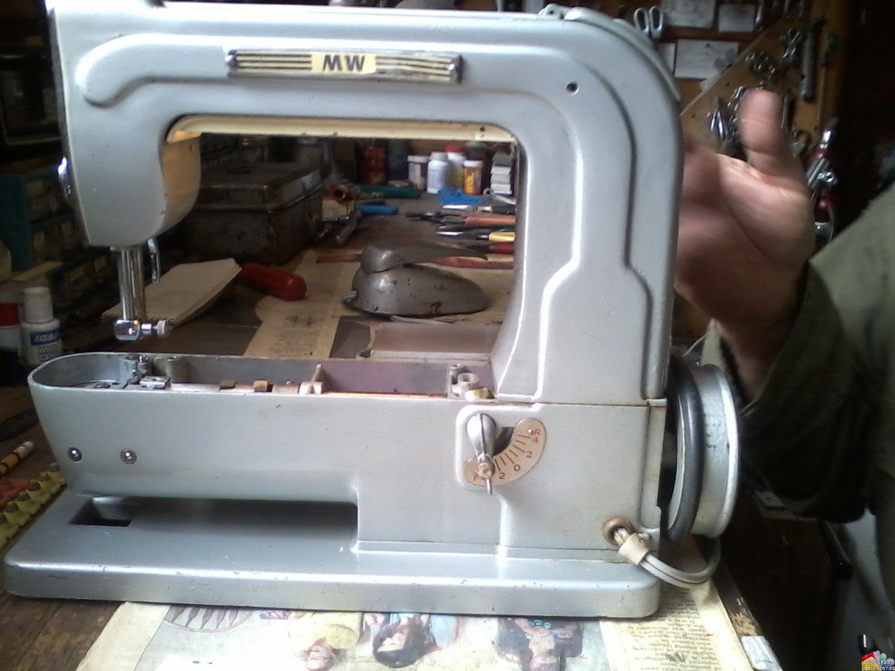 Image for Does any one know where to find a MW Model J sewing machine bobbin case?