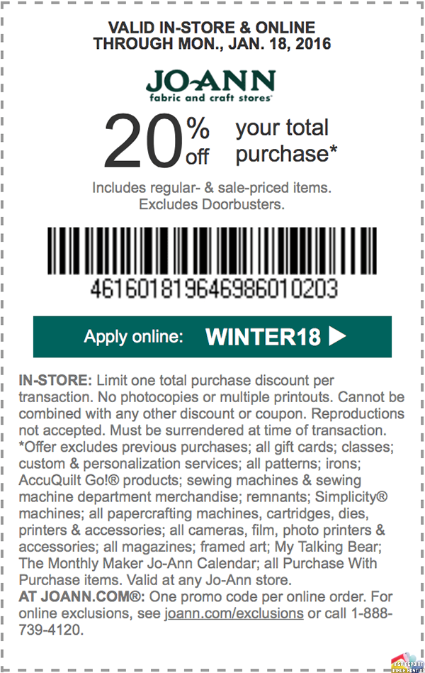 Image for 40% off Joann coupons 